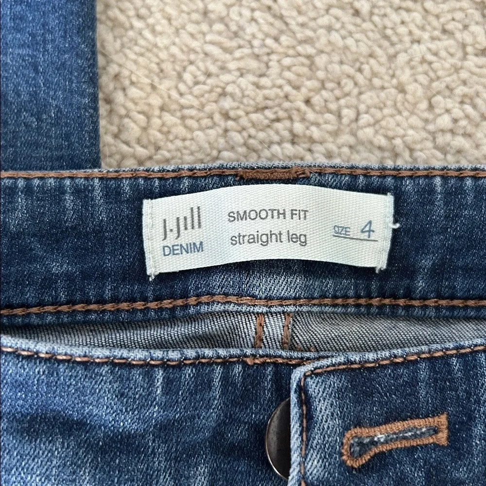 J Jill Classic Blue Denim Jeans - Picture 2 of 2